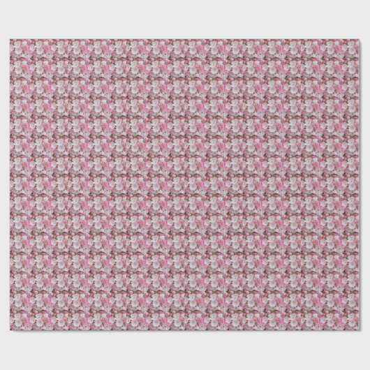 Roze Mountain Laurel Floral Pattern Cadeaupapier (Vlak)