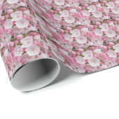 Roze Mountain Laurel Floral Pattern Cadeaupapier (Rol Hoek)