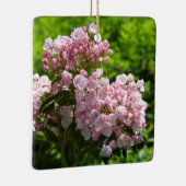 Roze Mountain Laurel Flowers Keramisch Ornament (Rechts)