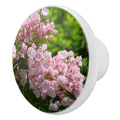 Roze Mountain Laurel Flowers Keramische Knop (Rechts)