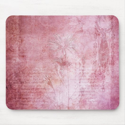 Roze  Mousepad Muismat (Voorkant)