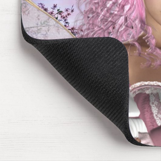 roze mousepad muismat (Hoek)