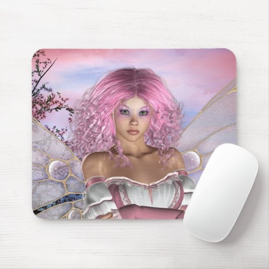 roze mousepad muismat (Met muis)