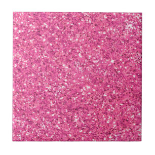 Roze mousserend glitterpatroon tegeltje
