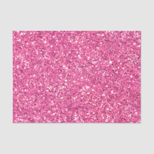 Roze mousserend glitterpatroon tissuepapier (Voorkant)