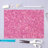 Roze mousserend glitterpatroon tissuepapier (Craft)