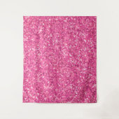 Roze mousserend glitterpatroon wandkleed (Voorkant)