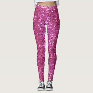 Roze mousserende Fancy leggings