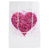 Roze mousserende harsen, liefdesgraffiti-valentijn medium cadeauzakje (Achterkant)