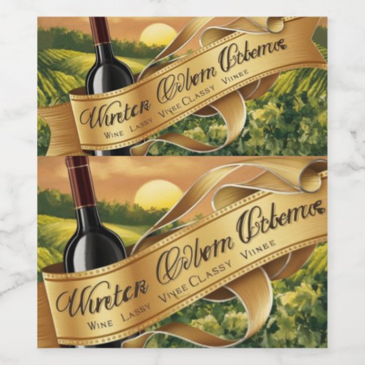 Roze Mousserende Wijn Bruiloftsfeest Mini Moussere Etiket (Enkel label)