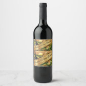 Roze Mousserende Wijn Bruiloftsfeest Mini Moussere Etiket (Voorkant)