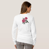 Roze move Rozen lange hoes T-shirt (Achterkant volledig)