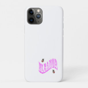 Roze Mozaïek Eleanor Naam met Katten, Case-Mate iPhone Case
