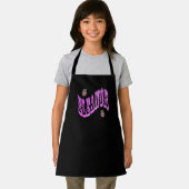 Roze Mozaïek Eleanor Naam Met Katten, Schort (Insitu)