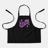 Roze Mozaïek Eleanor Naam Met Katten, Schort (Voorkant)