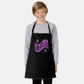 Roze Mozaïek Eleanor Naam Met Katten, Schort (Gedragen)