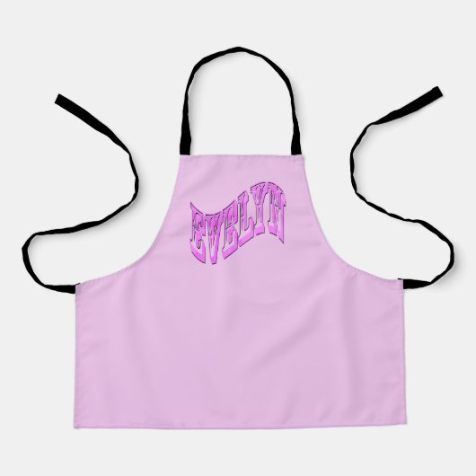 Roze Mozaïek Evelyn Naam, Schort (Voorkant)