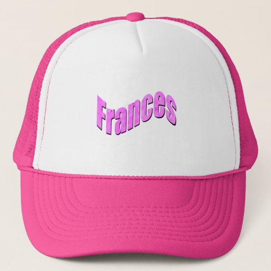 Roze Mozaïek Frances Naam, Truckers Pet (Voorkant)