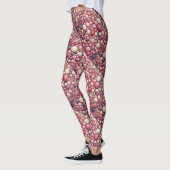Roze Mozaïek Marmeren Patroon Leggings (Links)
