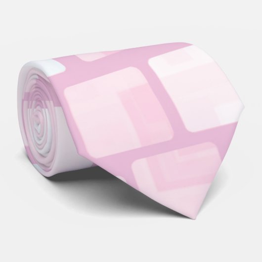 Roze mozaïek stropdas (Opgerold)