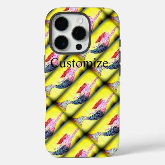roze mozaïek zeemeerminnen rijzen Case-Mate iPhone case (Achterkant)