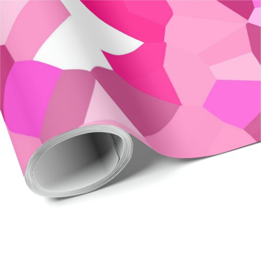 Roze mozaïeken cadeaupapier (Rol Hoek)