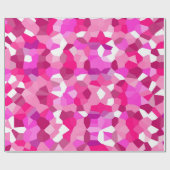 Roze mozaïeken cadeaupapier (Vlak)