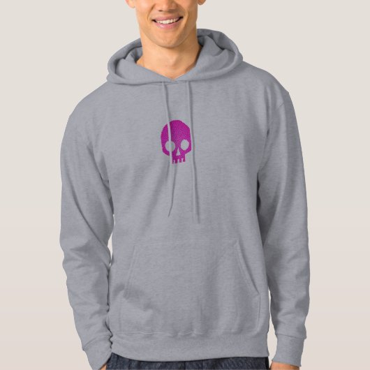 Roze mozaïekhuid hoodie (Voorkant)