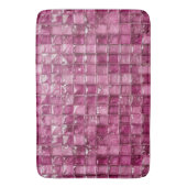 Roze mozaïekpatroon badmat (Voorkant Verticaal)