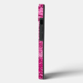 Roze mozaïekpatroon Hoesje-Mate iPhone case (Achterkant / Links)