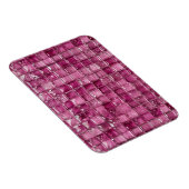 Roze mozaïekpatroon magneet (Rechterzijde)