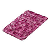 Roze mozaïekpatroon magneet (Linkerzijde)