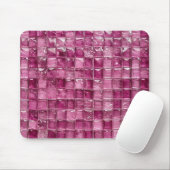 Roze mozaïekpatroon muismat (Met muis)