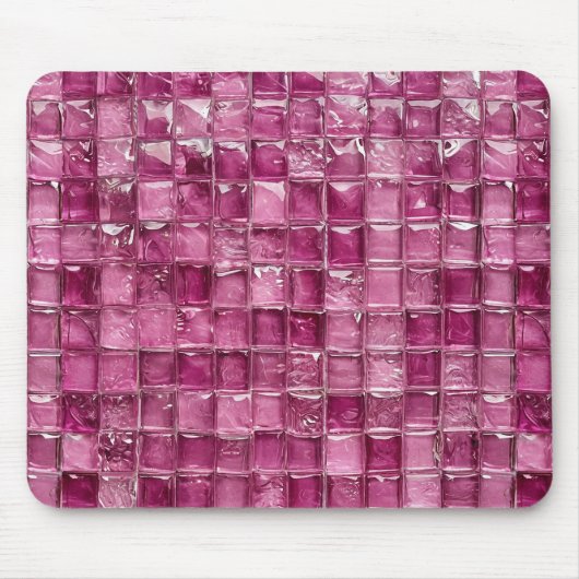 Roze mozaïekpatroon muismat (Voorkant)