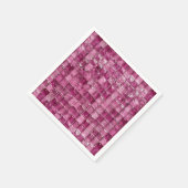 Roze mozaïekpatroon servet (Hoek)