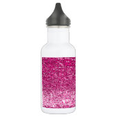 Roze mozaïekpatroon waterfles (Links)