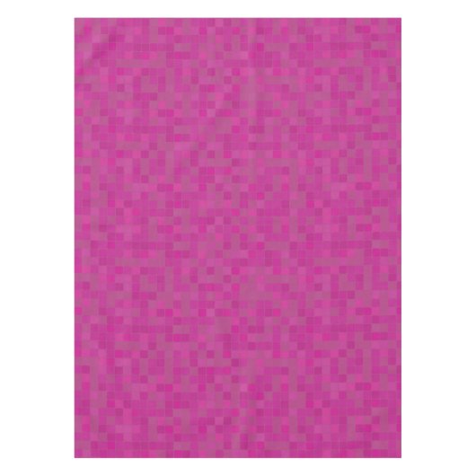 Roze mozaïekpixels tafelkleed (Voorkant)