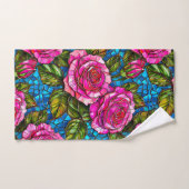 Roze mozaïekrozen  bad handdoek (Handdoek)