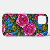 Roze mozaïekrozen  Case-Mate iPhone case (Achterkant (horizontaal))