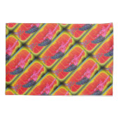 roze mozaïekvormig patroon kussensloop (Achterkant)