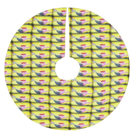 roze mozaïekzeemeermatroos kerstboom rok (Voorkant)