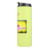 roze mozaïekzeemeermin thermosbeker (Geroteerd rechts)