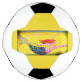 roze mozaïekzeemeermin voetbal (Voorkant)