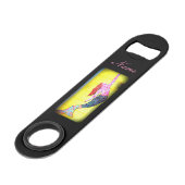 roze mozaïekzeemeermin zwemmen speed flessenopener (Achterkant Gekanteld)