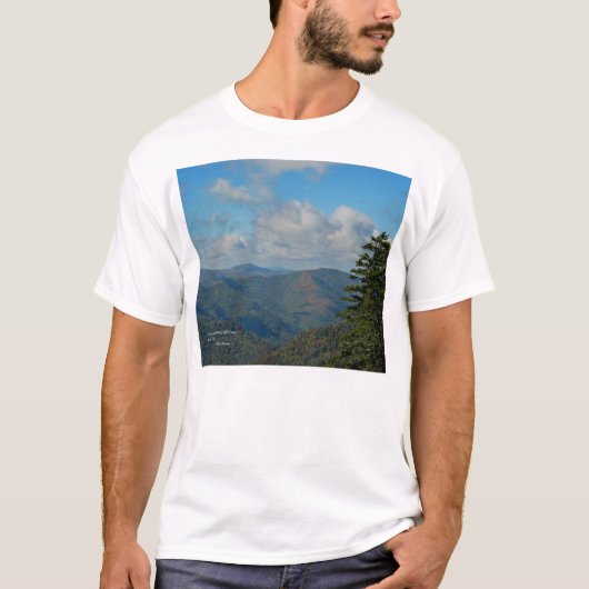 Roze mtns: Mtns bellen... John Muir T-shirt (Voorkant)