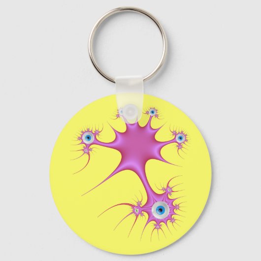 Roze Mu Sleutelhanger (Voorkant)