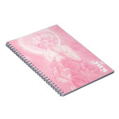 Roze Mucha 'De maan' Notitieboek (Rechterzijde)