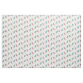 Roze muis blauw stof (Yard (91,4 cm))