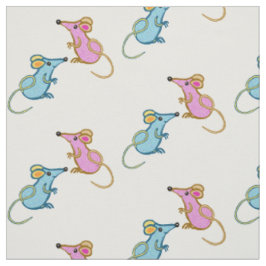 Roze muis, blauwe muis stof
