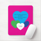 Roze muismat met harten (Met muis)